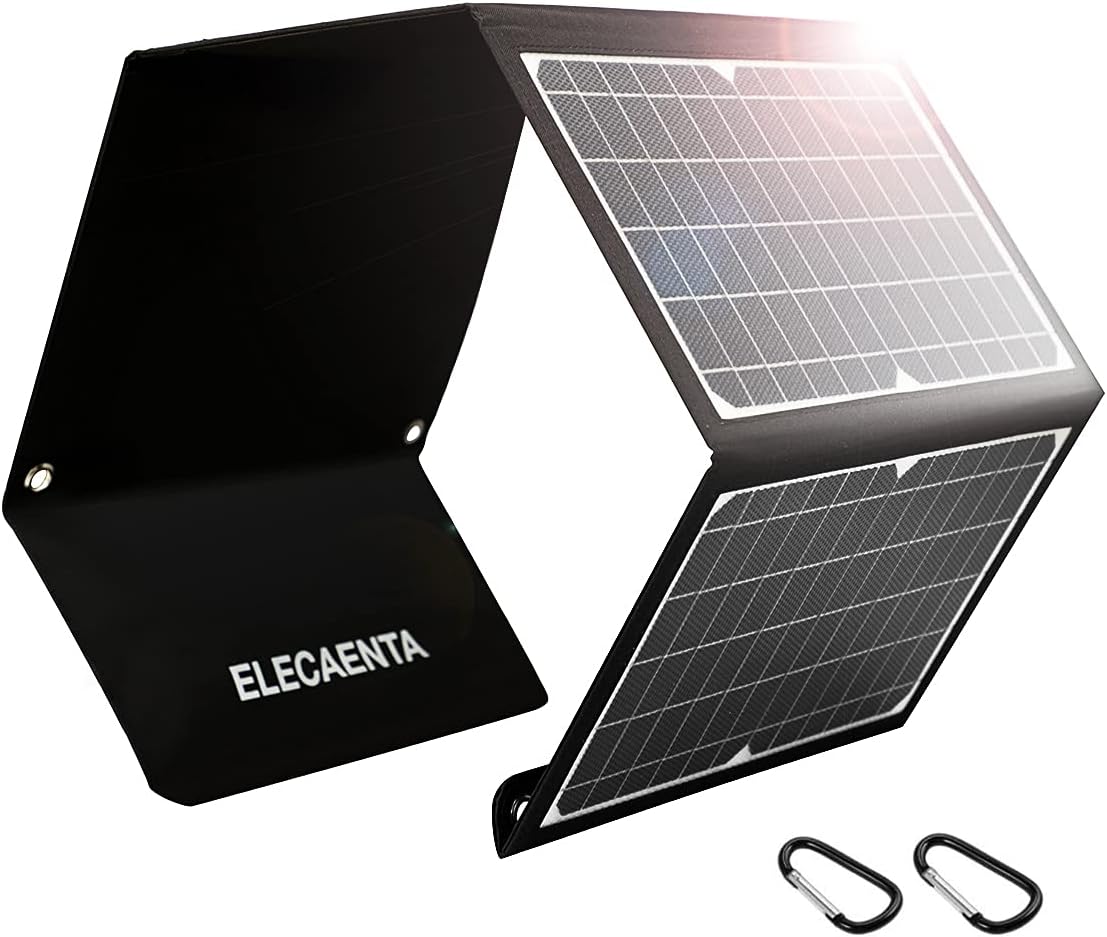 ELECAENTA 30W PD18W Portable Solar Charger