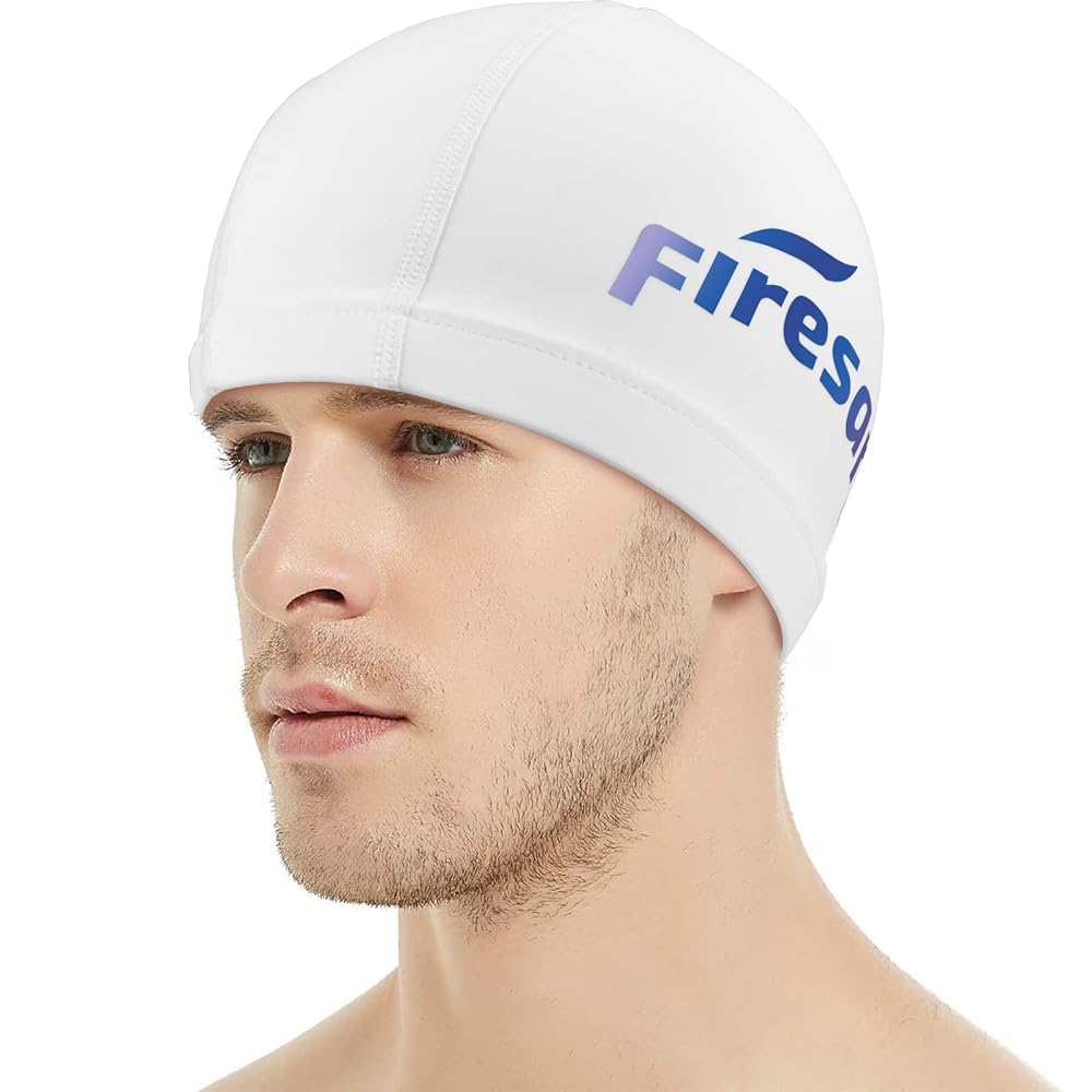 Firesara Lycra Swim Cap - Anti-tear, Comfortable, No...