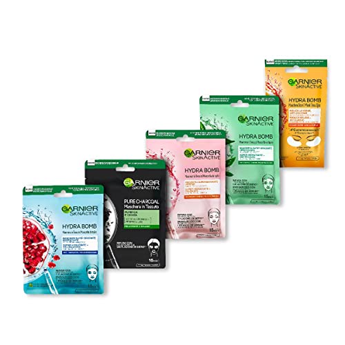 Garnier HydraBomb Facial Sheet Masks, P...