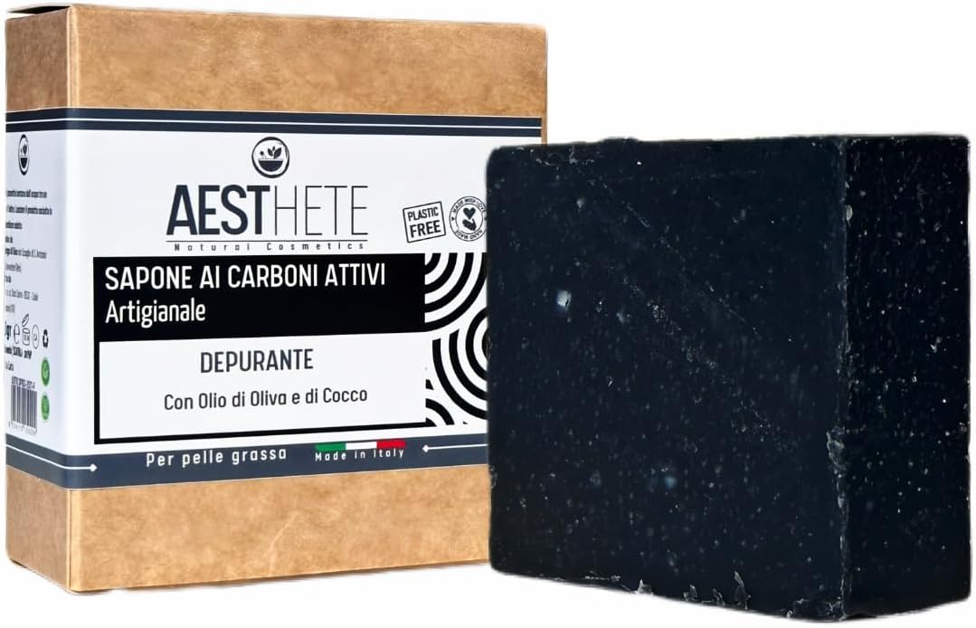 Handmade Activated Charcoal Face Soap &...