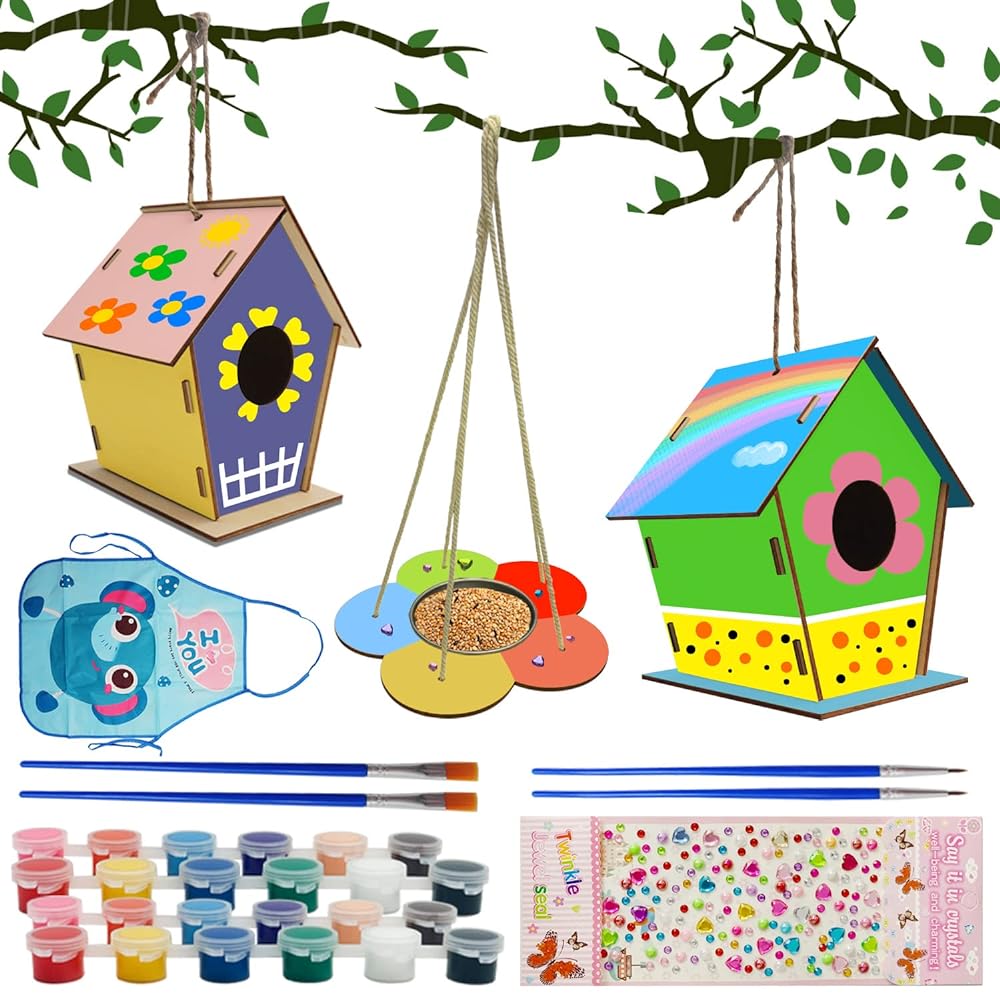 joibabe DIY Bird House Kit – 3Pack