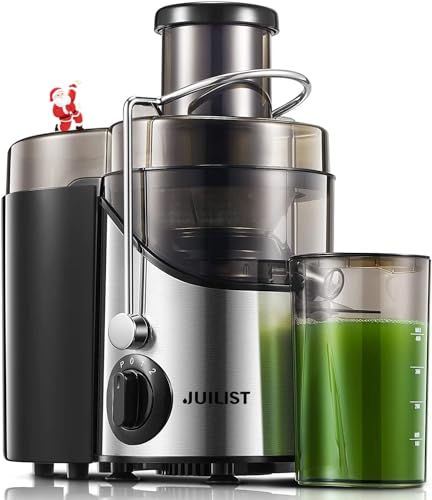 JUILIST Cold Press Juicer, 400W, 3 Speeds, Stainless...