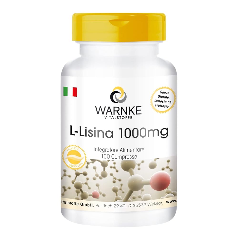 L-Lisina 1000mg - Vegan Tablets | Warnke Vitalstoffe