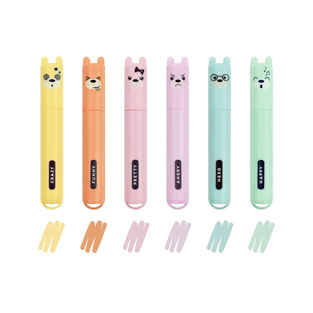 Legami Teddy's Style Mini Highlighters Set