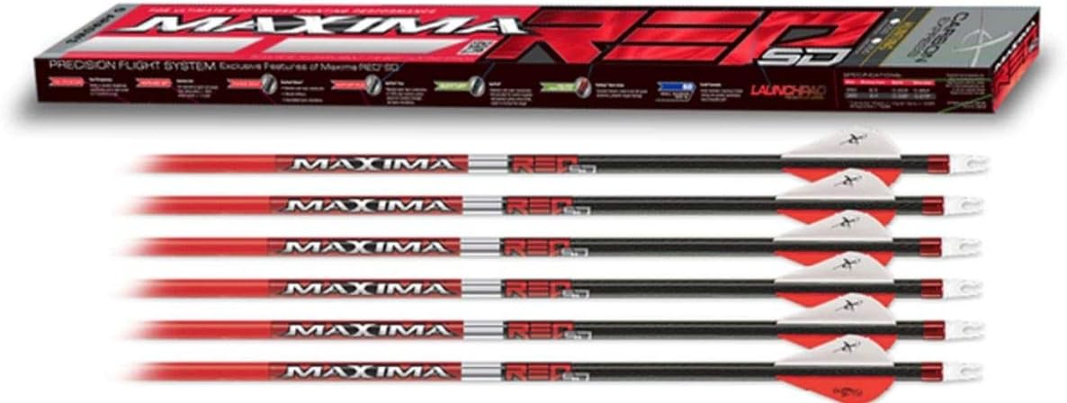 Maxima Red SD Carbon Arrow – 6 Pack