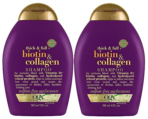 OGX Thick & Full Shampoo - Sulfate-Free, Biotin ...