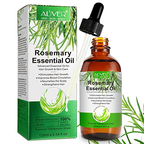 Organic Rosemary Essential Oil - Hair Growth, Skin C...