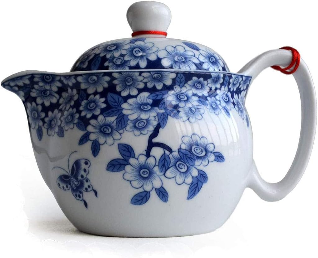 Porcelain Teapot with Stainless Steel I...