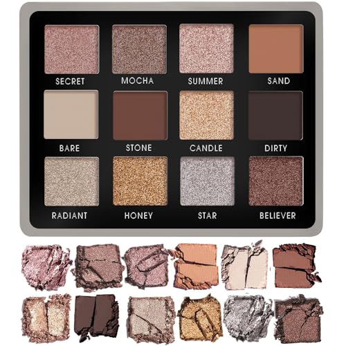 Professional Travel Size Nude Smokey Eye Palette - 1...