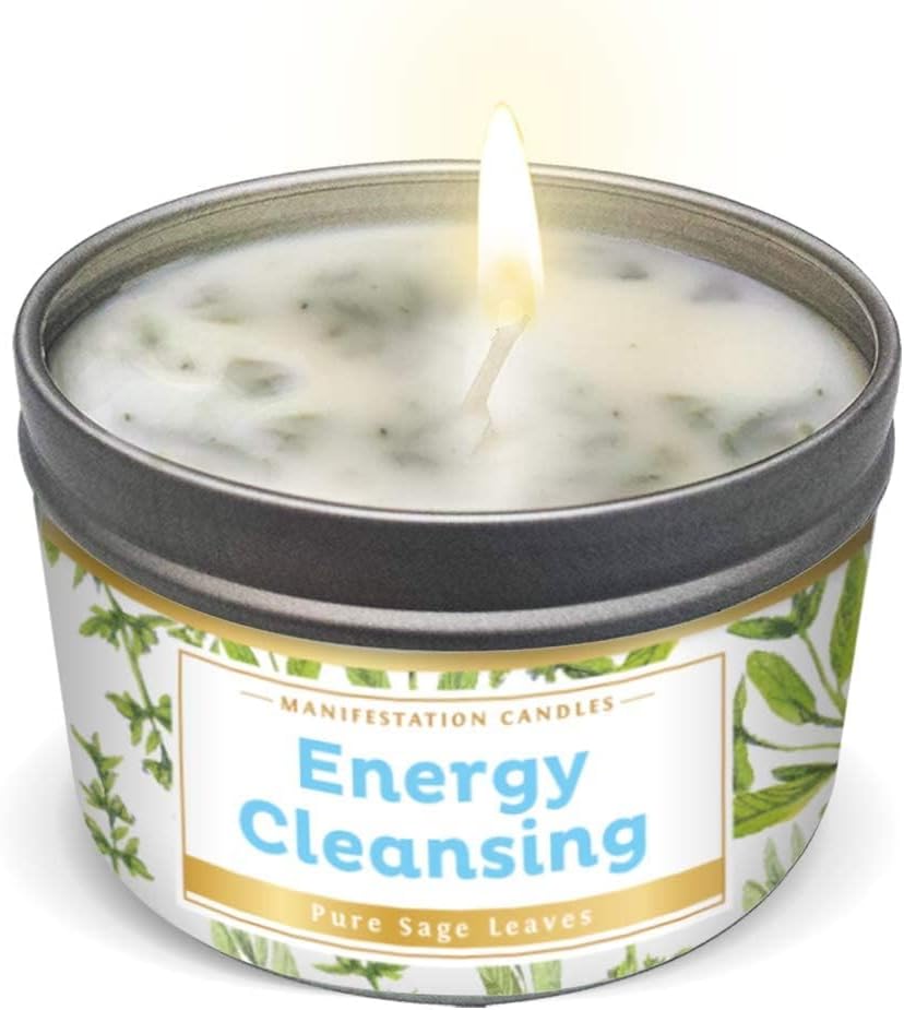 Pure Sage Organic Soy Candle - Spiritual Manifestati...