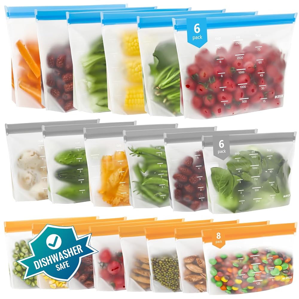 Reusable Freezer Bags - 20 Count