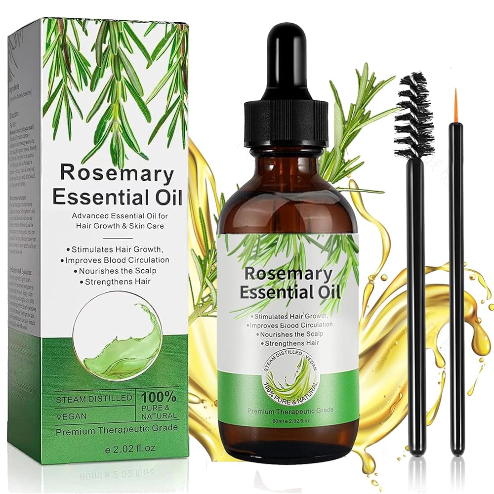 Rosemary Hair Oil, 100% Pure Organic fo...