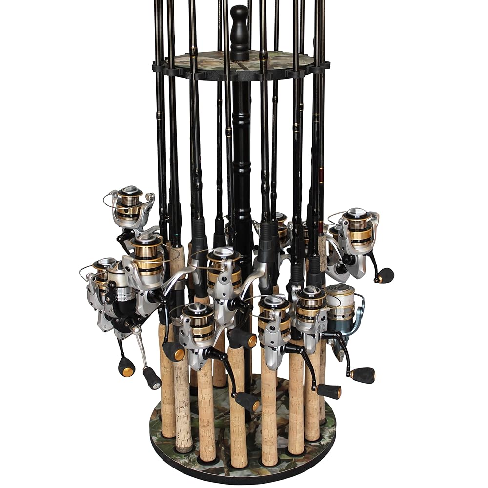 Rush Creek Creations Round Fishing Rod Rack