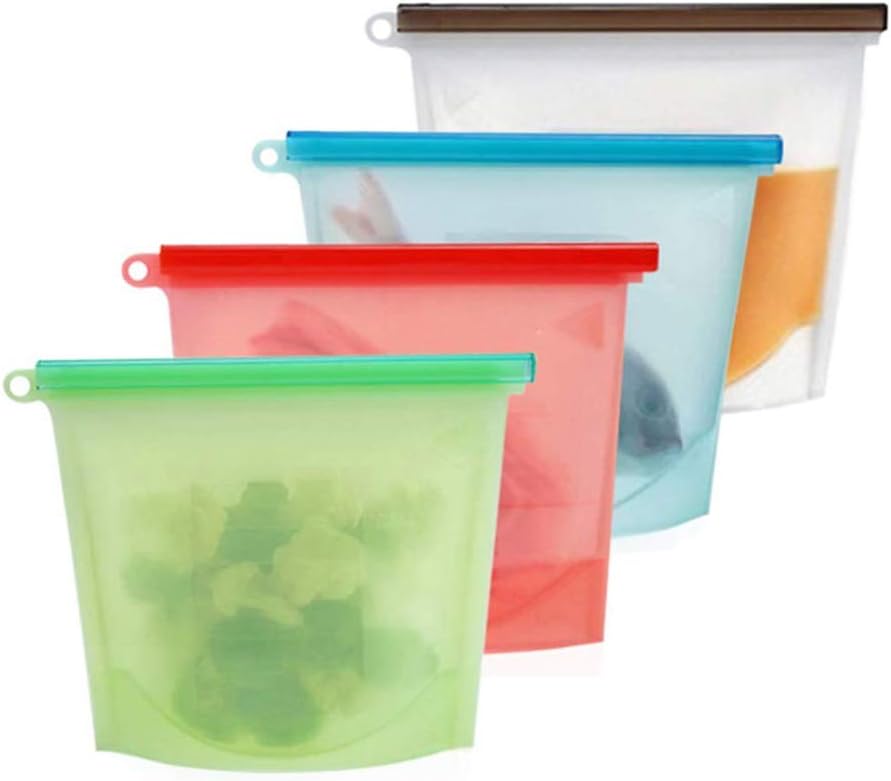 SOOJET Silicone Food Storage Bag with Clip