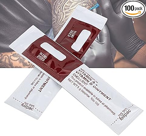 Tattoo Aftercare Cream for Faster Healing - 100Pcs/Bag