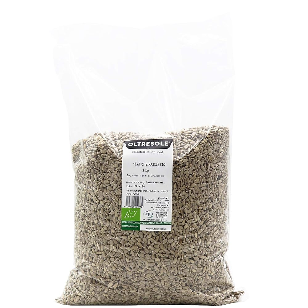 Oltresole Organic Decorticated Sunflower Seeds 3kg