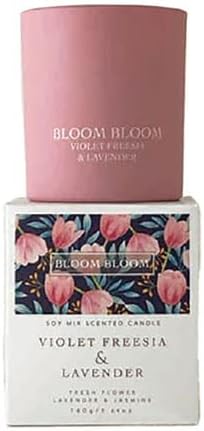 Bloom Scented Candle Violet Freesia & Lavender