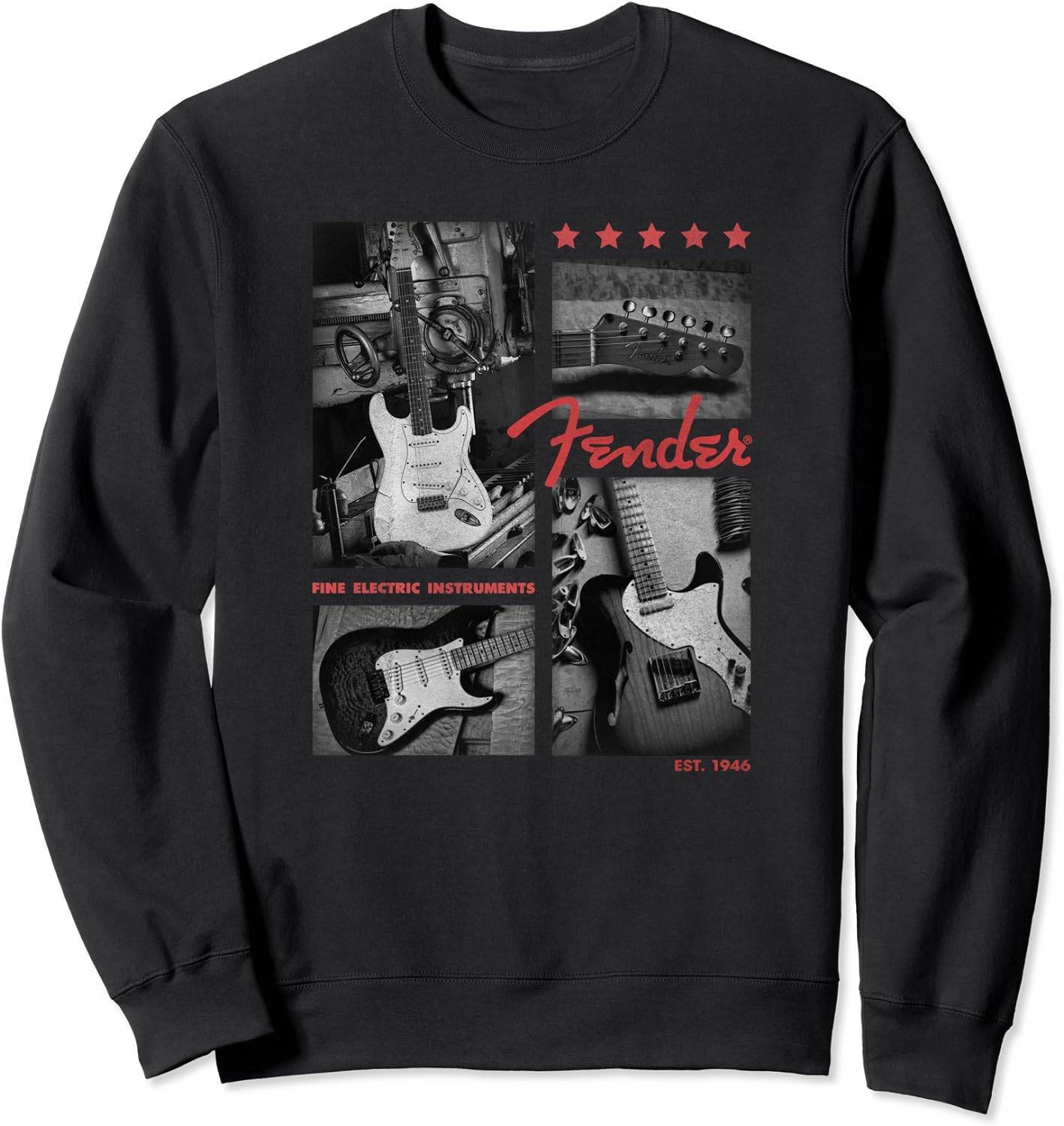 Fender Electric Guitar Panels Sweatshirt