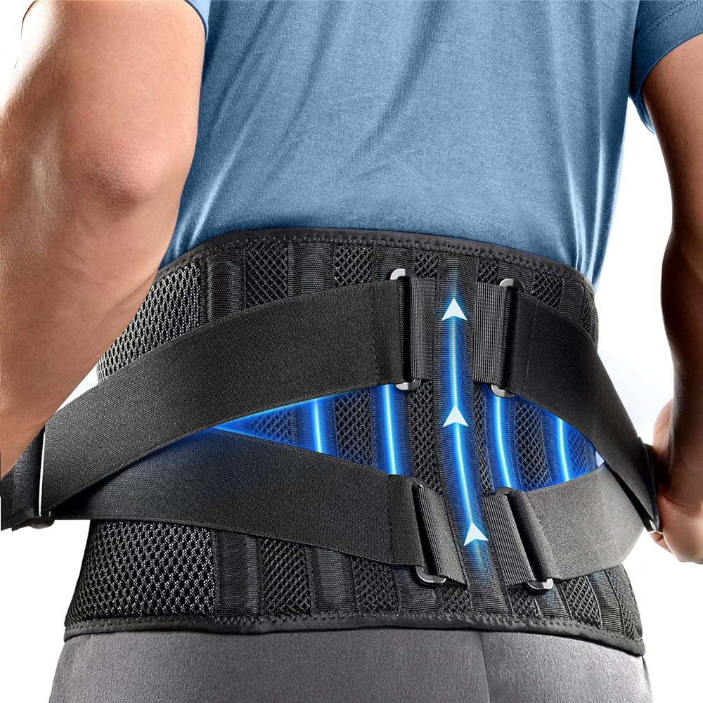 FREETOO Waist Belt Support - Double Support, Breatha...