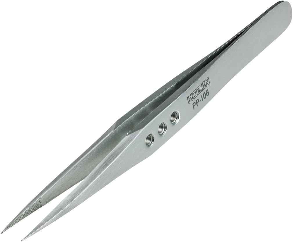 Hozan PP-106 Tweezers, Thick Finish, 0....