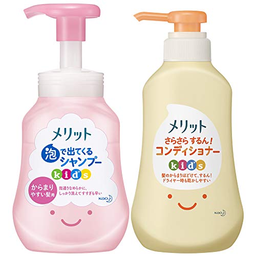 Kids Shampoo & Conditioner Set with Pump - Merit Foa...