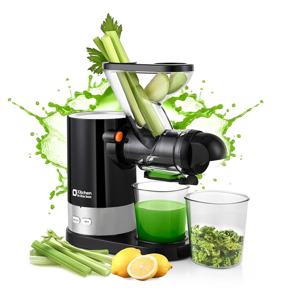 Kitchen in the Box Slow Juicer: BPA-Free, Silent, Hi...