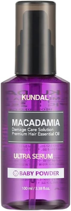 KUNDAL Macadamia Ultra Hair Serum with Baby Powder – 3.4 fl oz