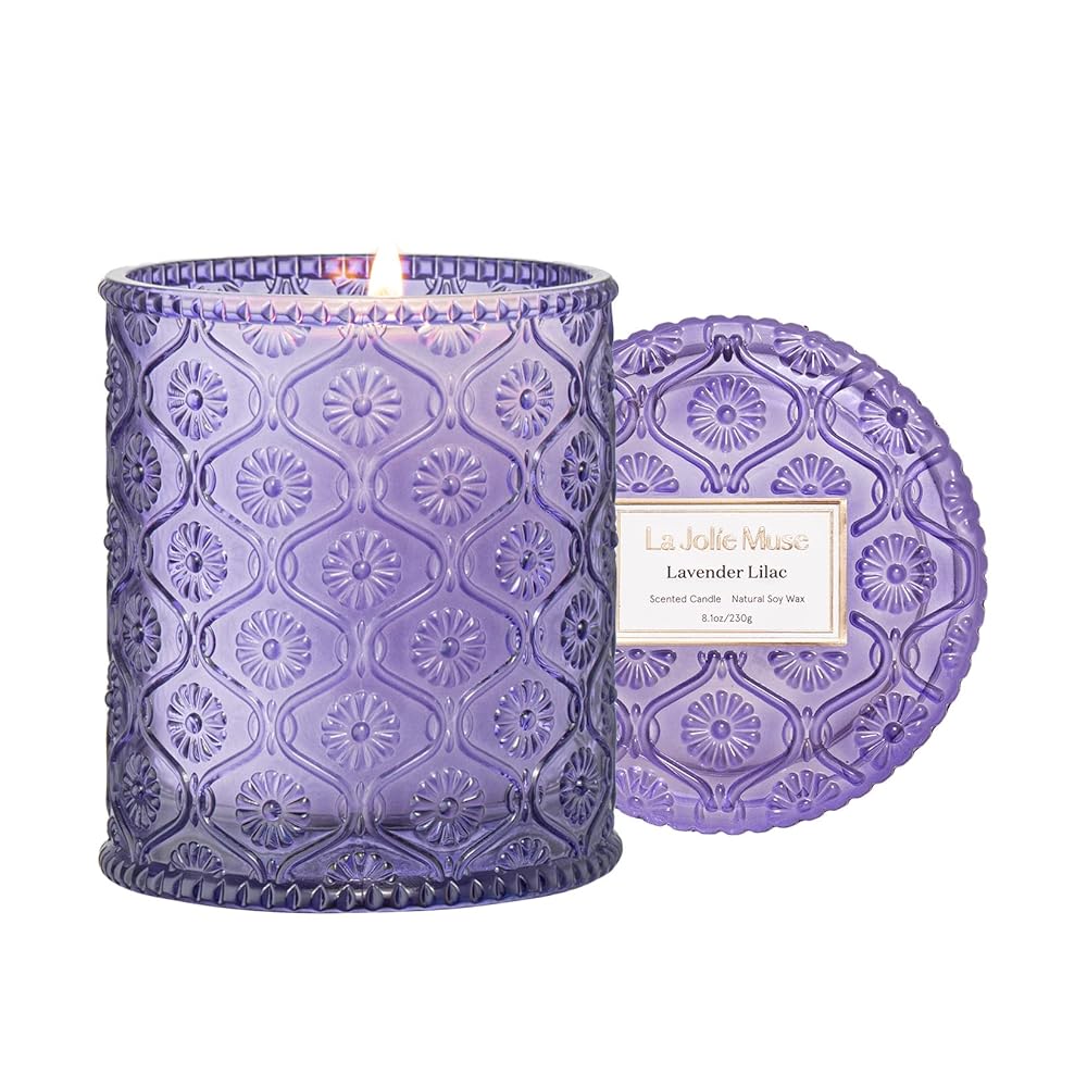 LA JOLIE MUSE Lavender Lilac Scented Ca...