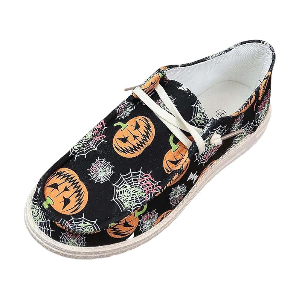 [Miake] Pumpkin Canvas Slip-On Loafers