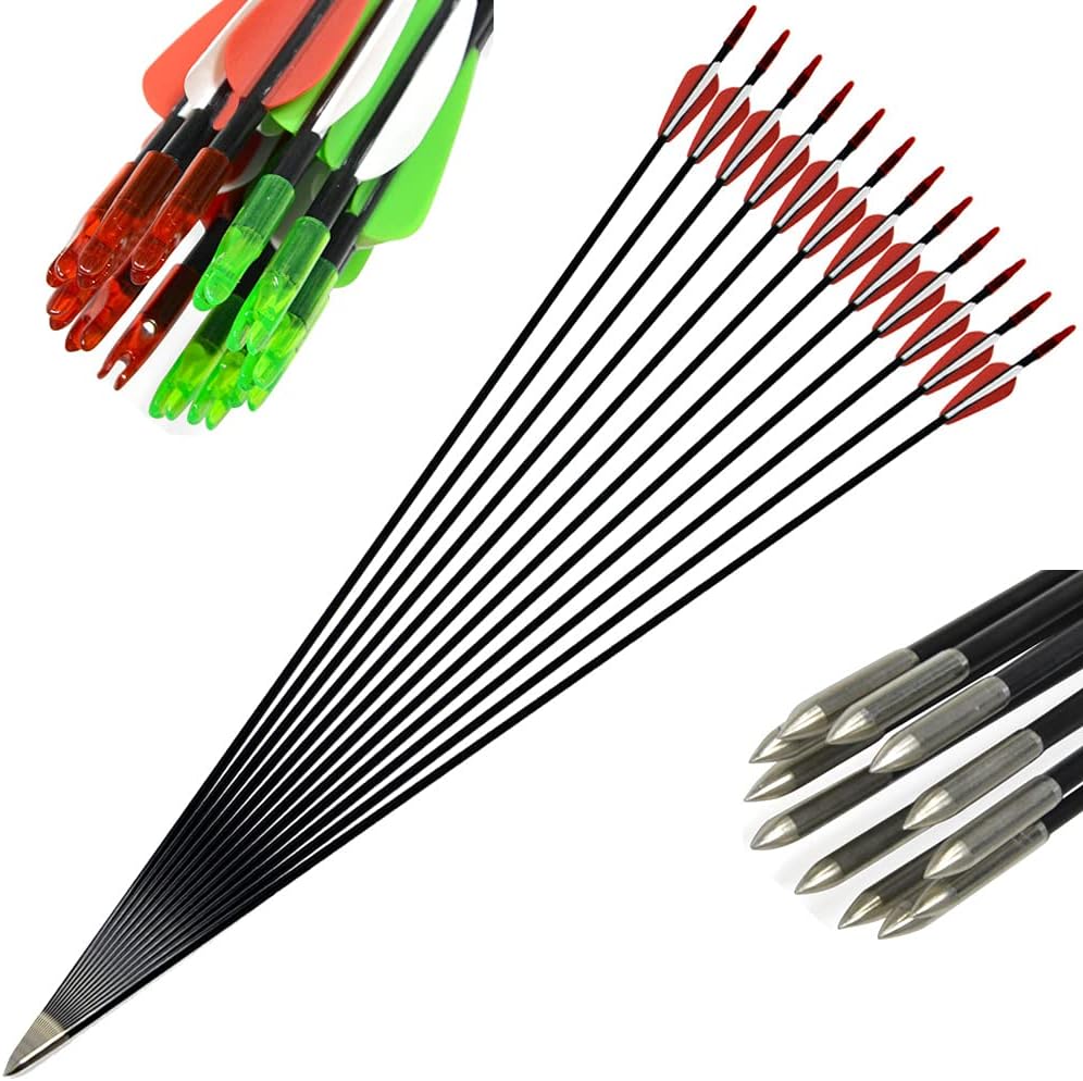 MILAEM 31.5″ Fiberglass Arrows Set