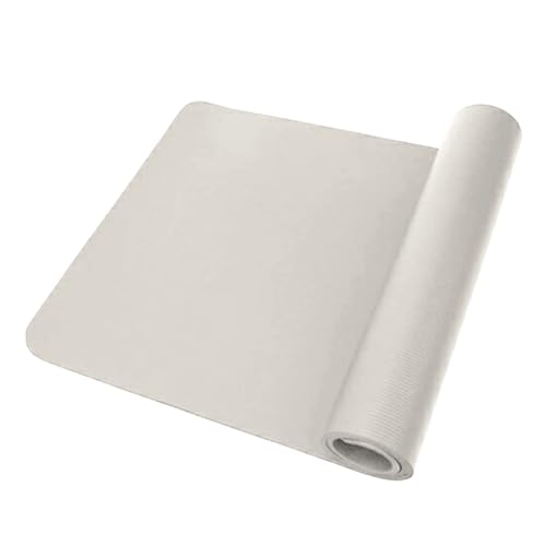 Non-Slip Yoga Mat - Ivory, 10mm Thick