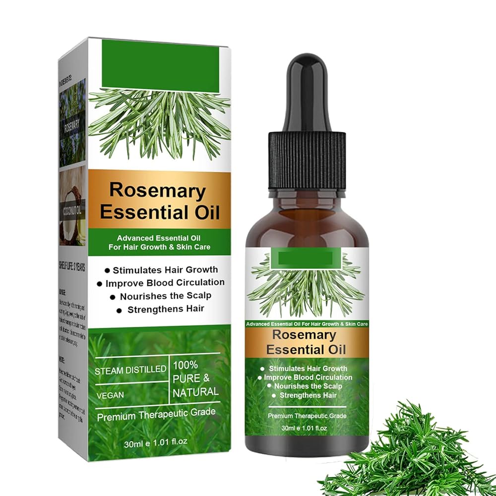 Rosemary Hair Growth Oil - Organic, Nourishing Scalp...