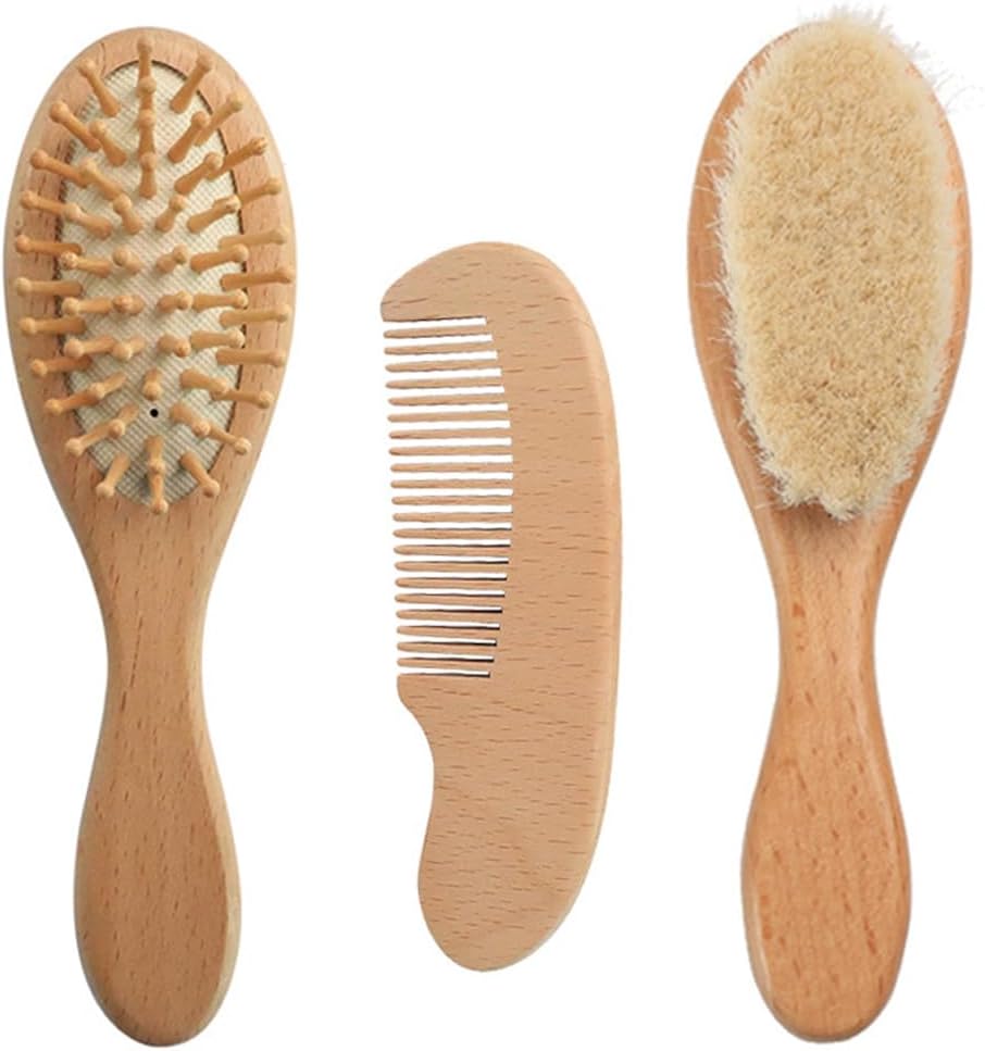 SANJAOYEE Baby Brush and Comb Set