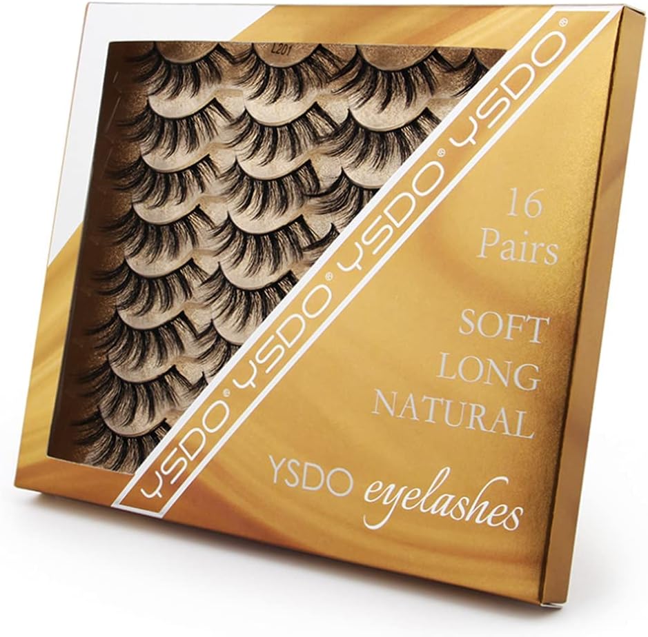 SHIDISHANGPIN Long Natural Black False Eyelashes