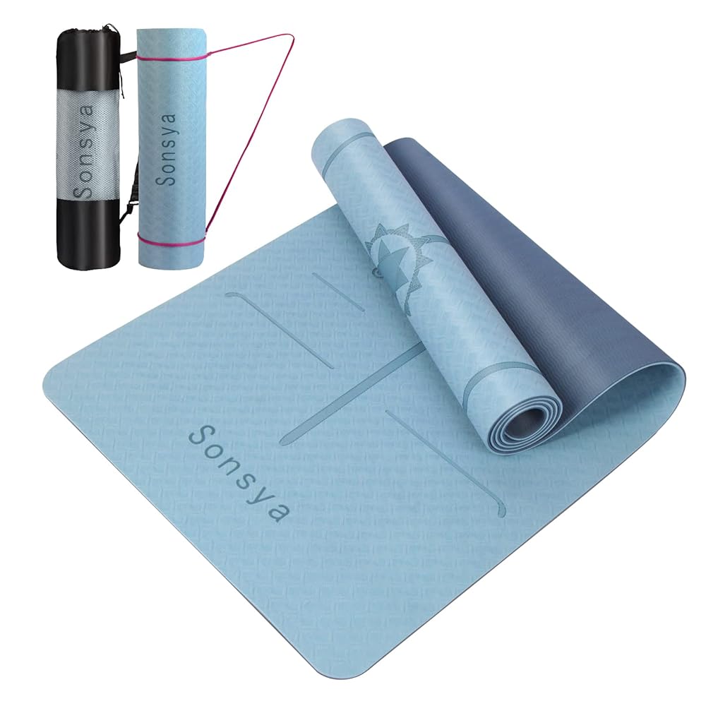 Sonsya Yoga Mat: Thick TPE Training Mat