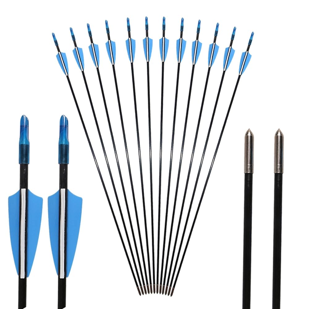 TOPARCHERY Fiberglass Training Arrows