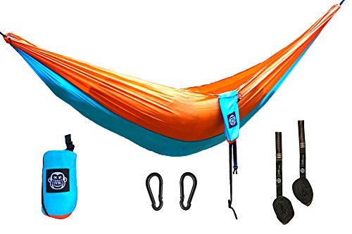 Monkey Swing Hammock incl. hanging set, 275 x 140 cm...