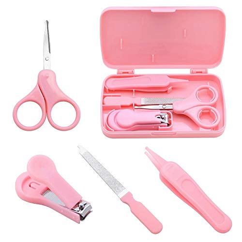 Econtal Baby Nail Care Set 4-in-1 in Pink, Baby Nail...