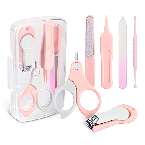 HyAiderTech Baby Nail Scissors Baby Care Set for Fin...