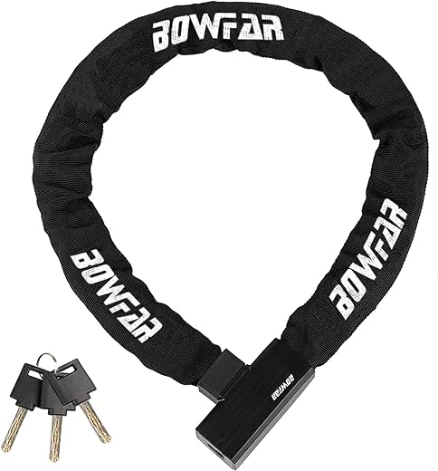 Bowfar Bicycle Lock, 100 cm Theft Proof...