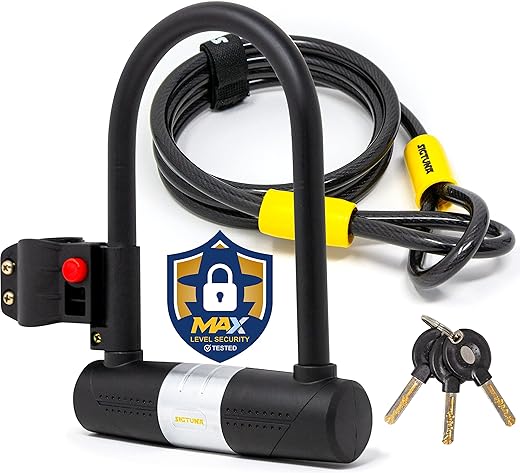 Sigtuna Bicycle Lock, 16mm Bicycle U Lock, 1.2m Stee...