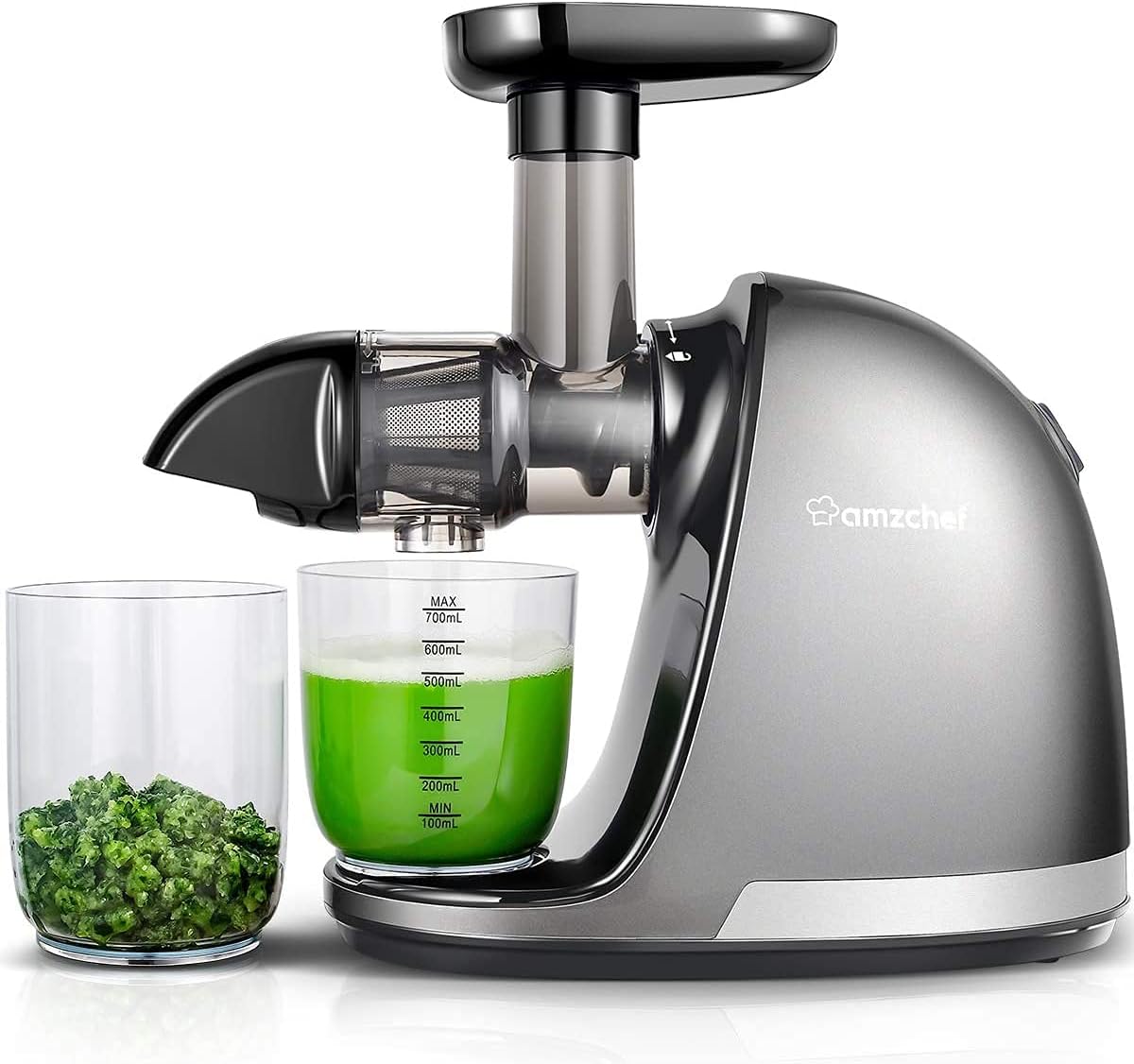 AMZCHEF Cold Press Slow Juicer - Masticating Fruit a...