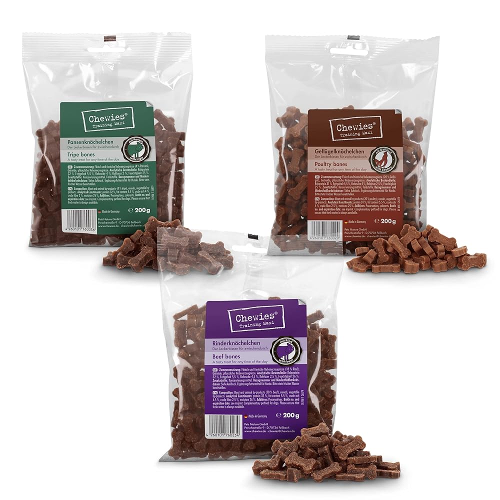 Chewies MAXI Mix Dog Treats - Beef, Tripe & Poul...