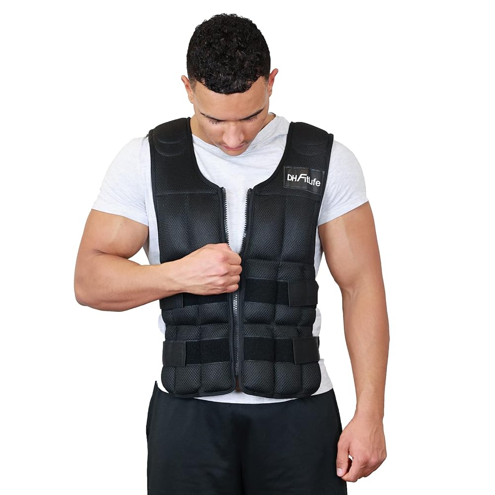 DH FitLife 20KG Weighted Vest for Muscle Building an...