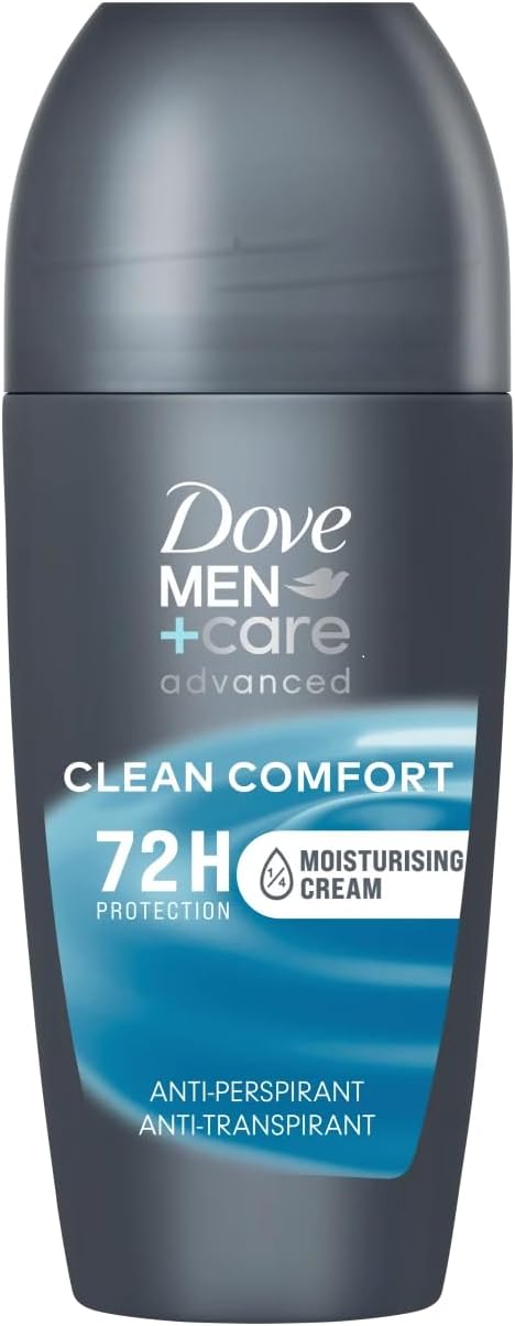 Dove Men+Care Roll-On Deodorant, Clean Comfort, 72hr...