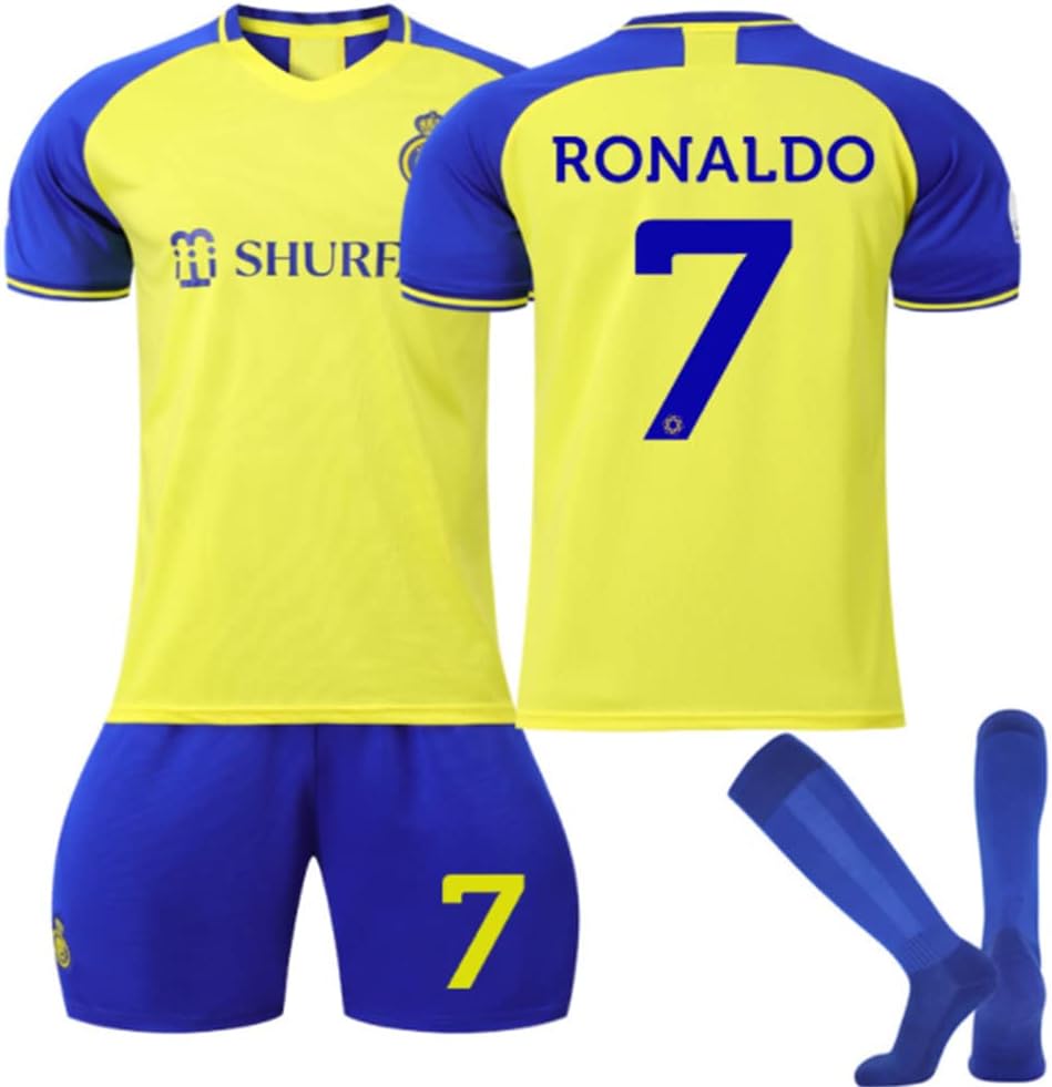 ENIXWH Al-NASSR FC Home Jersey 7 Youth Soccer Kit