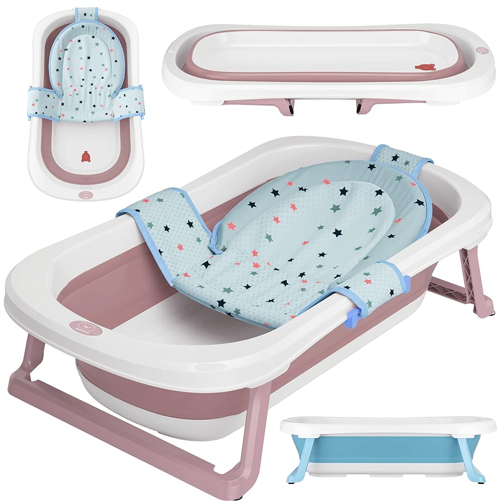 Foldable Beartop Baby Bath, 50L Volume,...