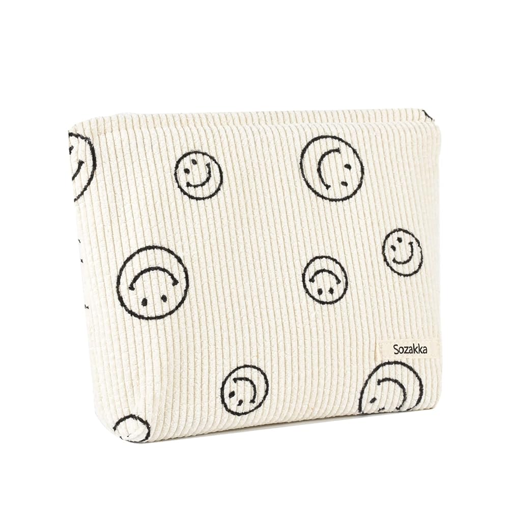 Fycyko Floral Print Travel Makeup Pouch