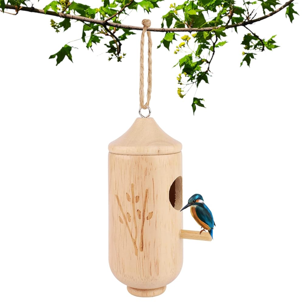 Hummingbird House - Outdoor Hanging Bird House for G...