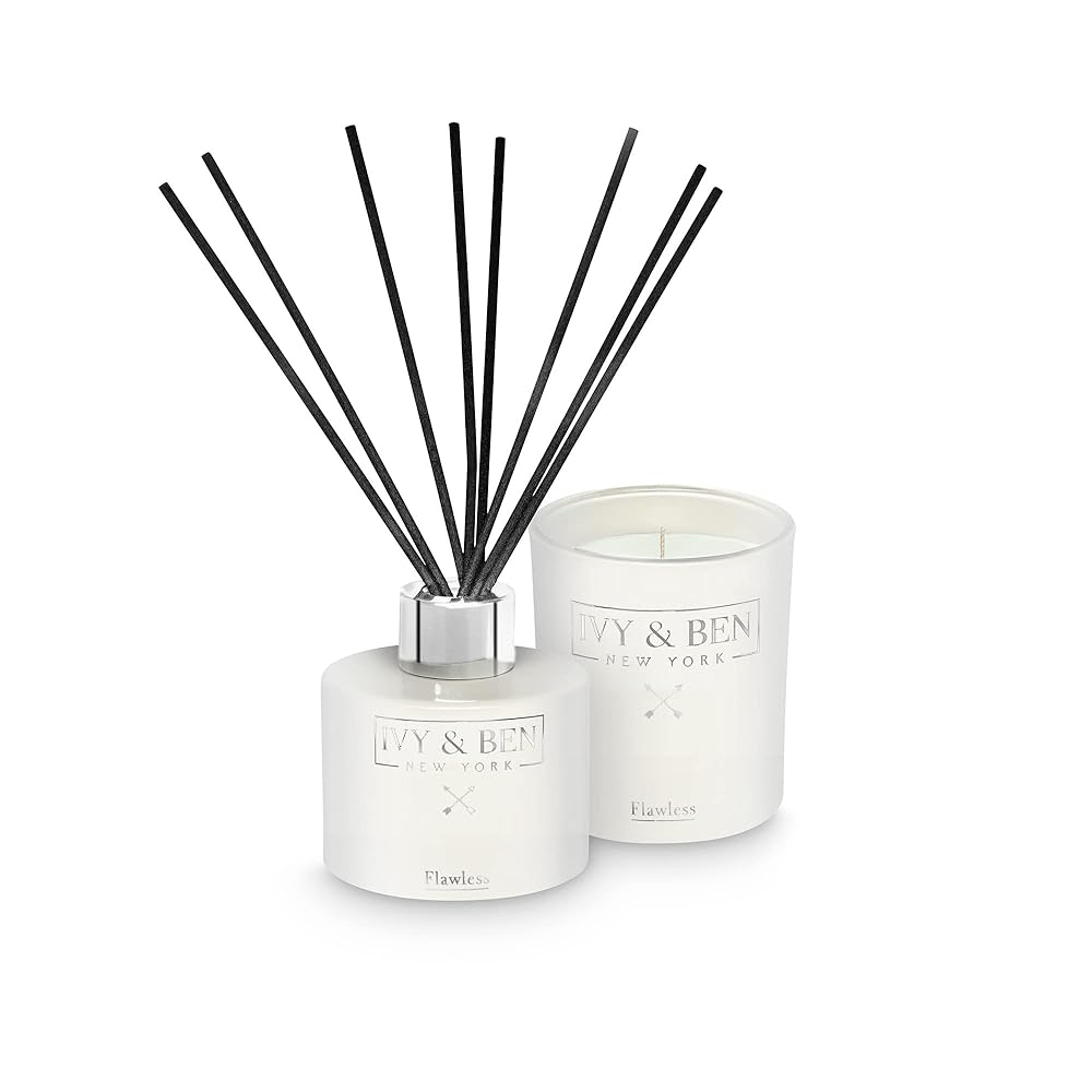 IVY & BEN NEW YORK Soy Candle and Reed Diffuser Gift...